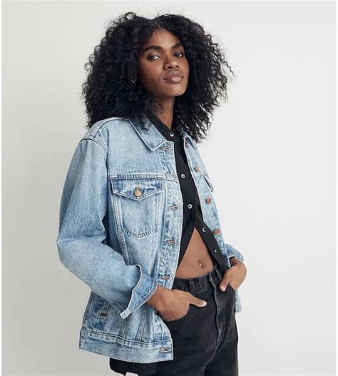 style oversized jean jacket|overstock denim jacket.